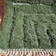 Traditional pure wool green beni ourain rug size 150x250 cm