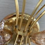 Large Single Pink Murano Flower Sconce 1980’s