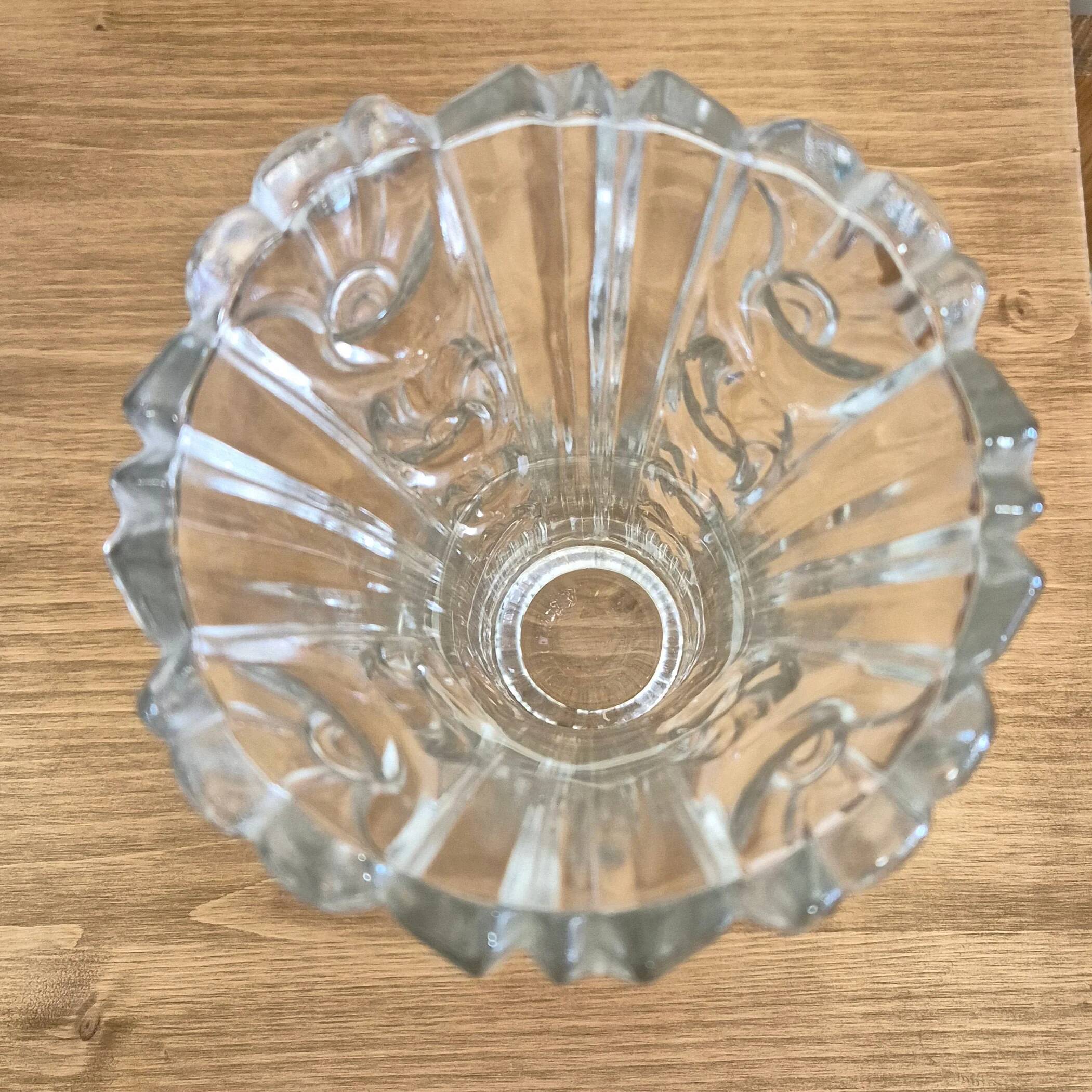 Cut glass vase