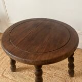 Beaded wooden side table