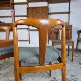 5x Johannes Andersen 'Juliane' vintage 1960s Danish chairs