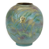 Abstract Ruscha Art 863 Convex Blue Vase West Germany Ceramics