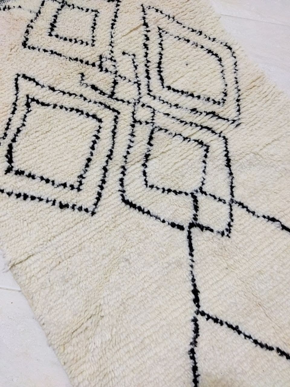 Tapis marocain en laine berbère 153 x 97cm