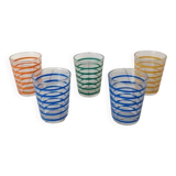 Set of 5 Gondolo glasses, 1960s