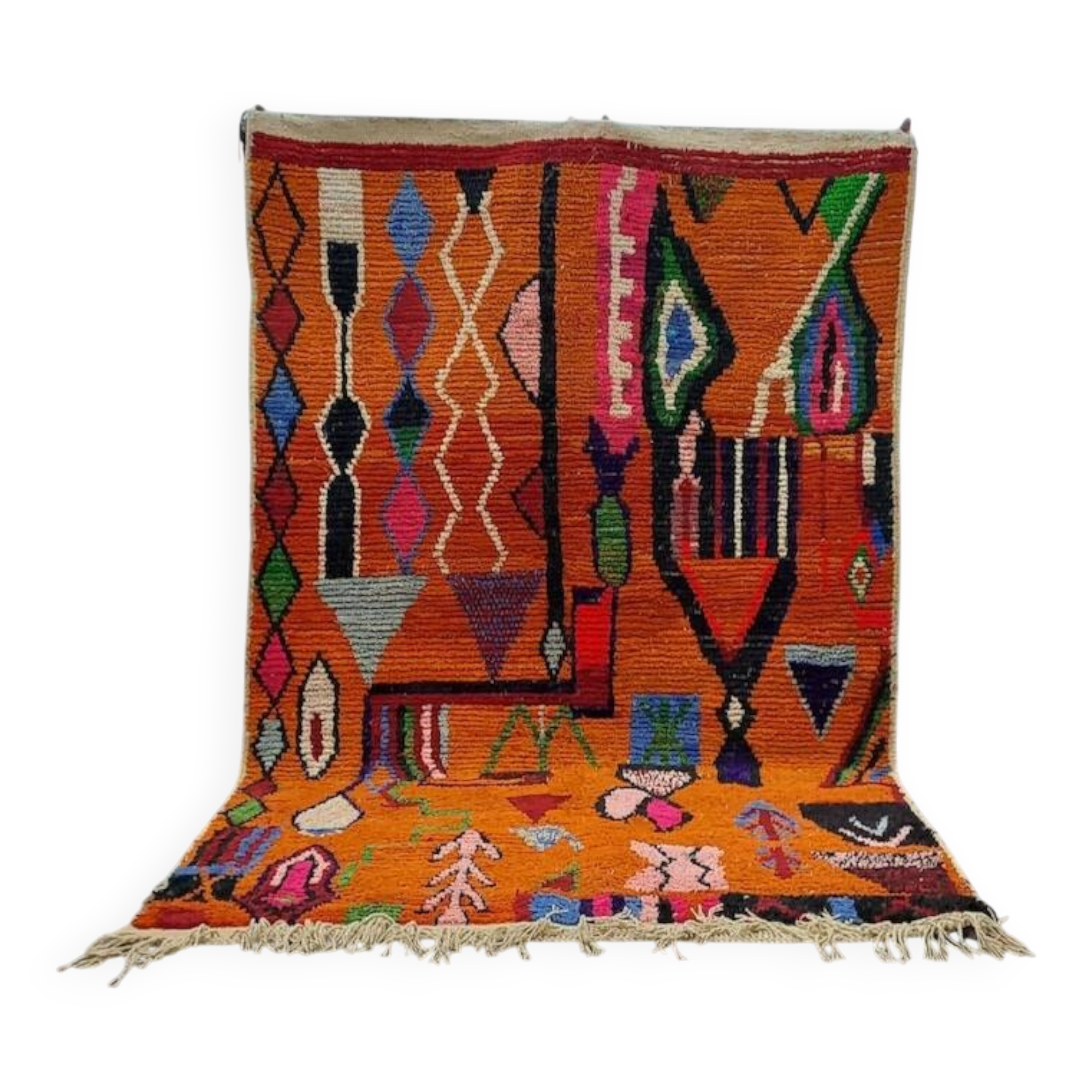 Tapis marocain artisanal décoré 200cmx300cm