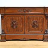 Buffet, commode, écritoire de propriété en acajou de style restauration, début XIXème