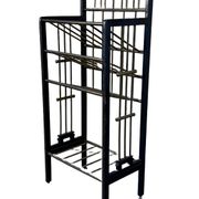 Magazine rack from Wiener Werkstätte Austria made of mahogany & brass around 1900