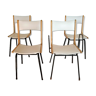 Série de 4 chaises, années 50