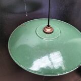 Enameled sheet metal pendant lights