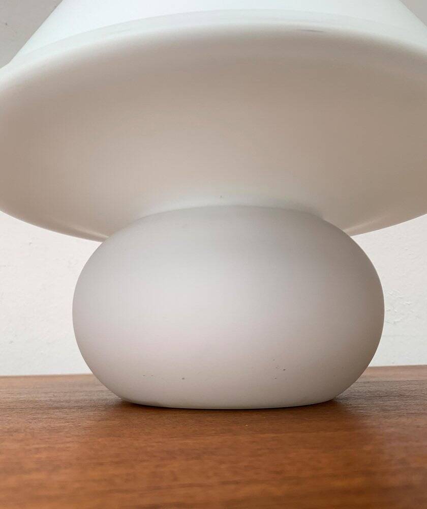 1970s vintage space-style German glass table lamp by Limburg.