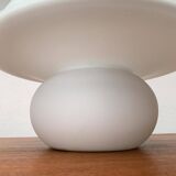 1970s vintage space-style German glass table lamp by Limburg.