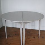 Paire de tables demi lune suedoise