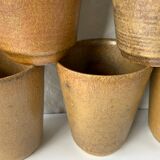 14 vintage sandstone cups