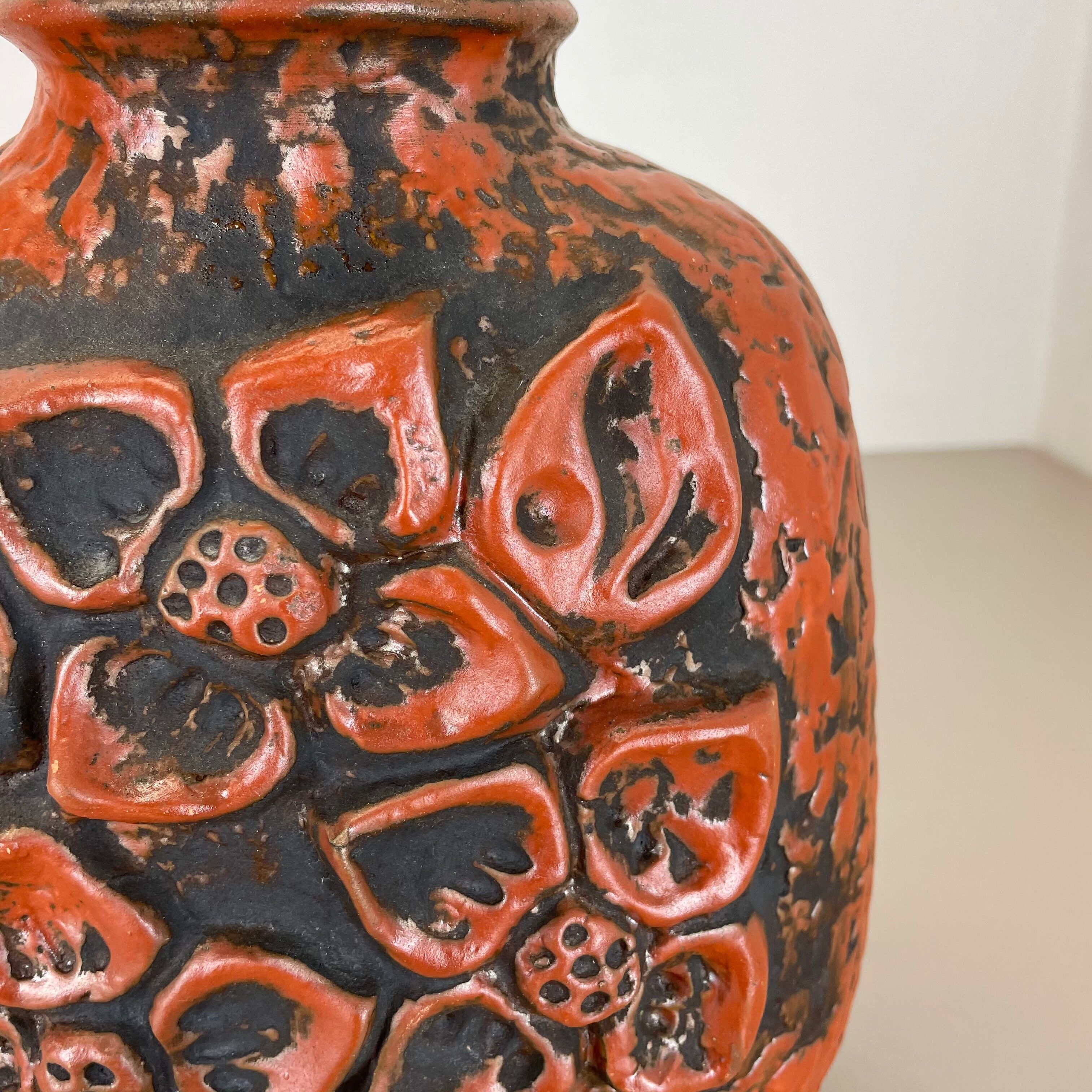 Fat Lava Ceramic Pottery Vase Heinz Siery Carstens Tönnieshof, Germany, 1970s