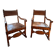 Pair of Renaissance style Spanish armchairs