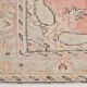 Tapis vintage oriental tons saumon et vert pastel, style faded 300x160