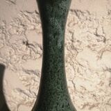 Vase vert en grès vernissé