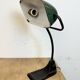 Lampe de Banque Vintage en Émail Vert de BUR, 1930s