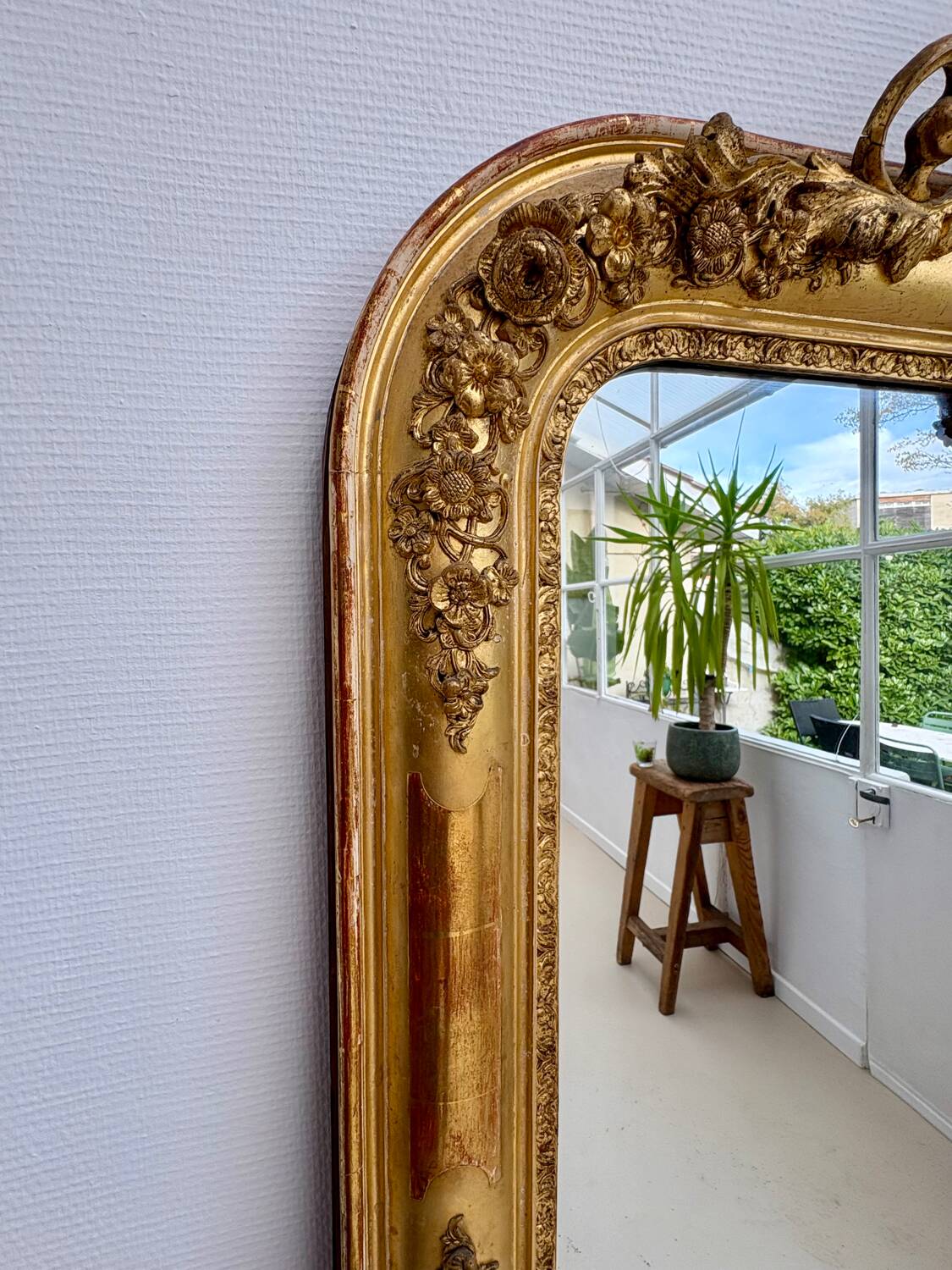 Antique 19th-century mirror, original