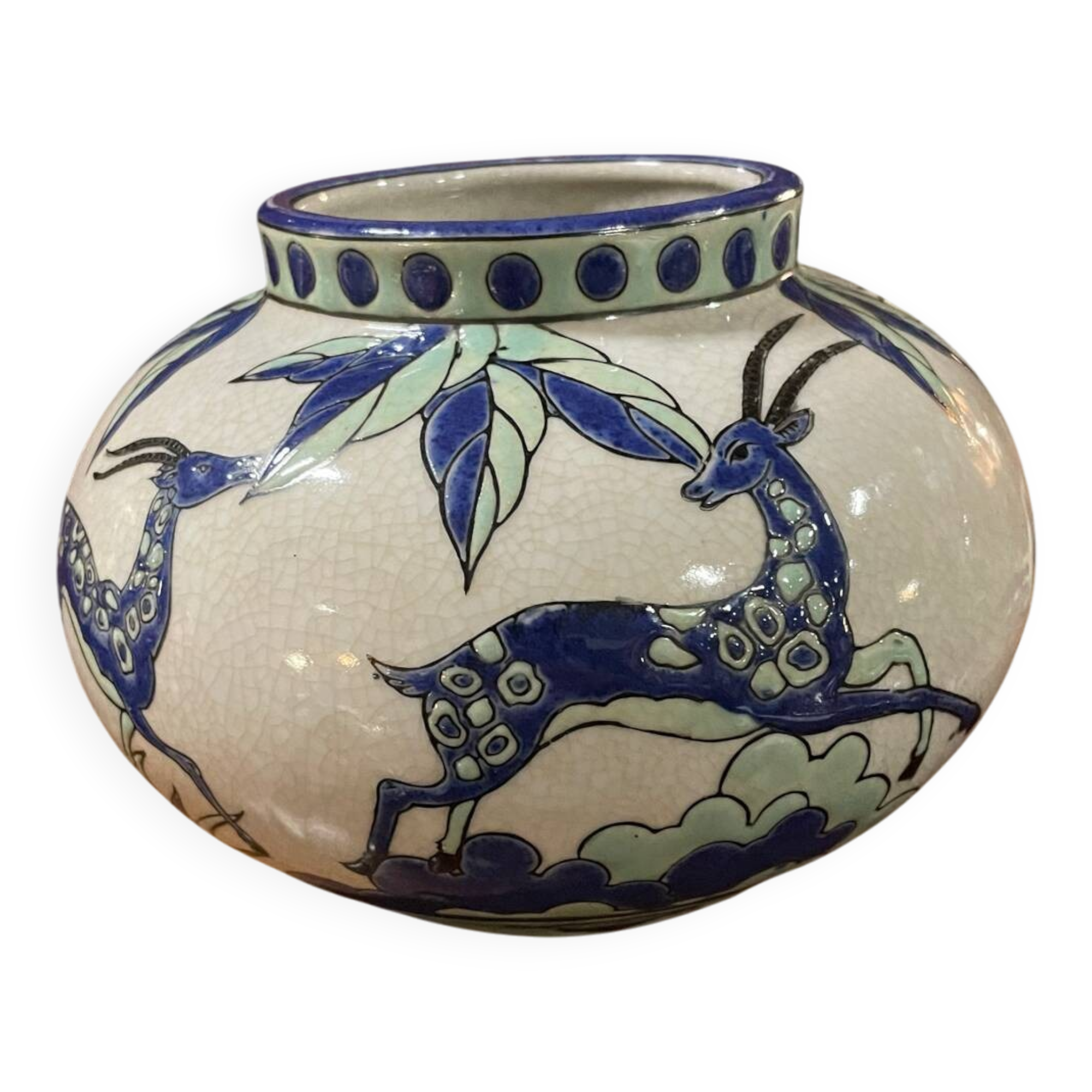 Belgian earthenware vase 1925-1930