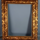 Large frame nineteenth century gilded stucco wood old gold 80x66 foliage 62x47.5 cm SB