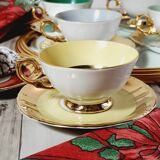 Set of 5 cups and 6 under cups in kahla porcelain