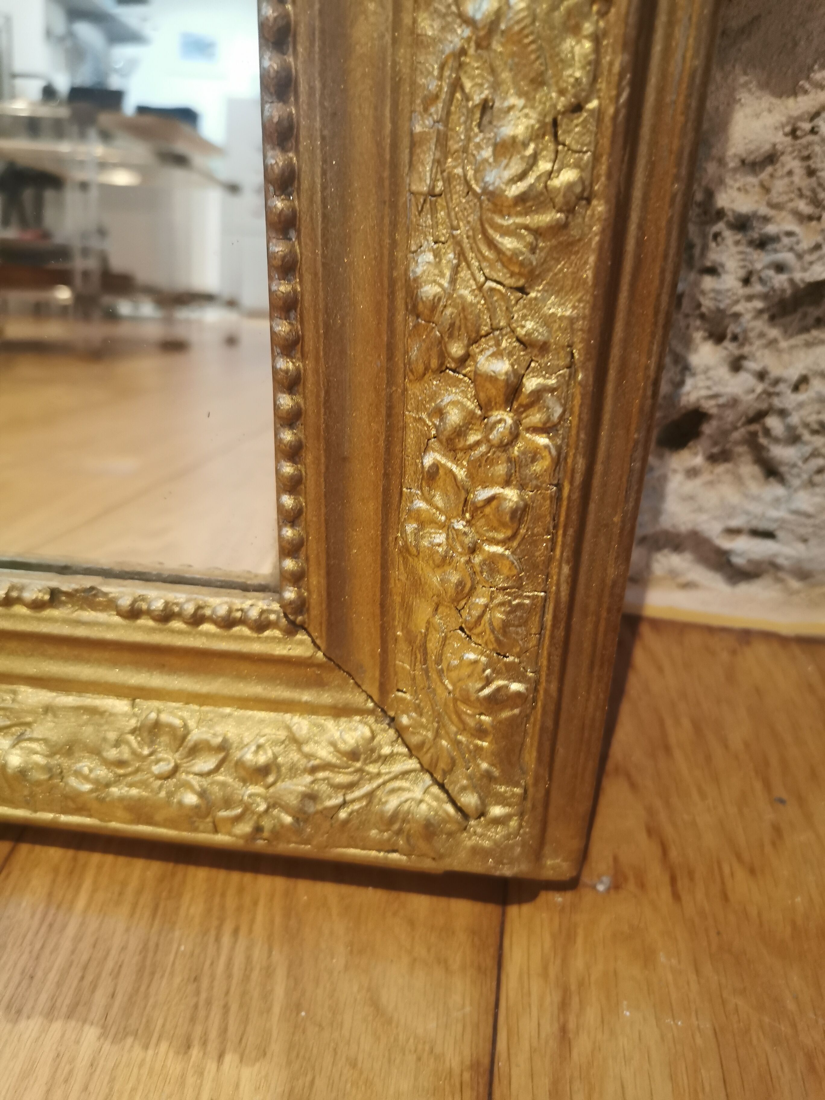 Antique mirror Louis Philippe 70/51 cm