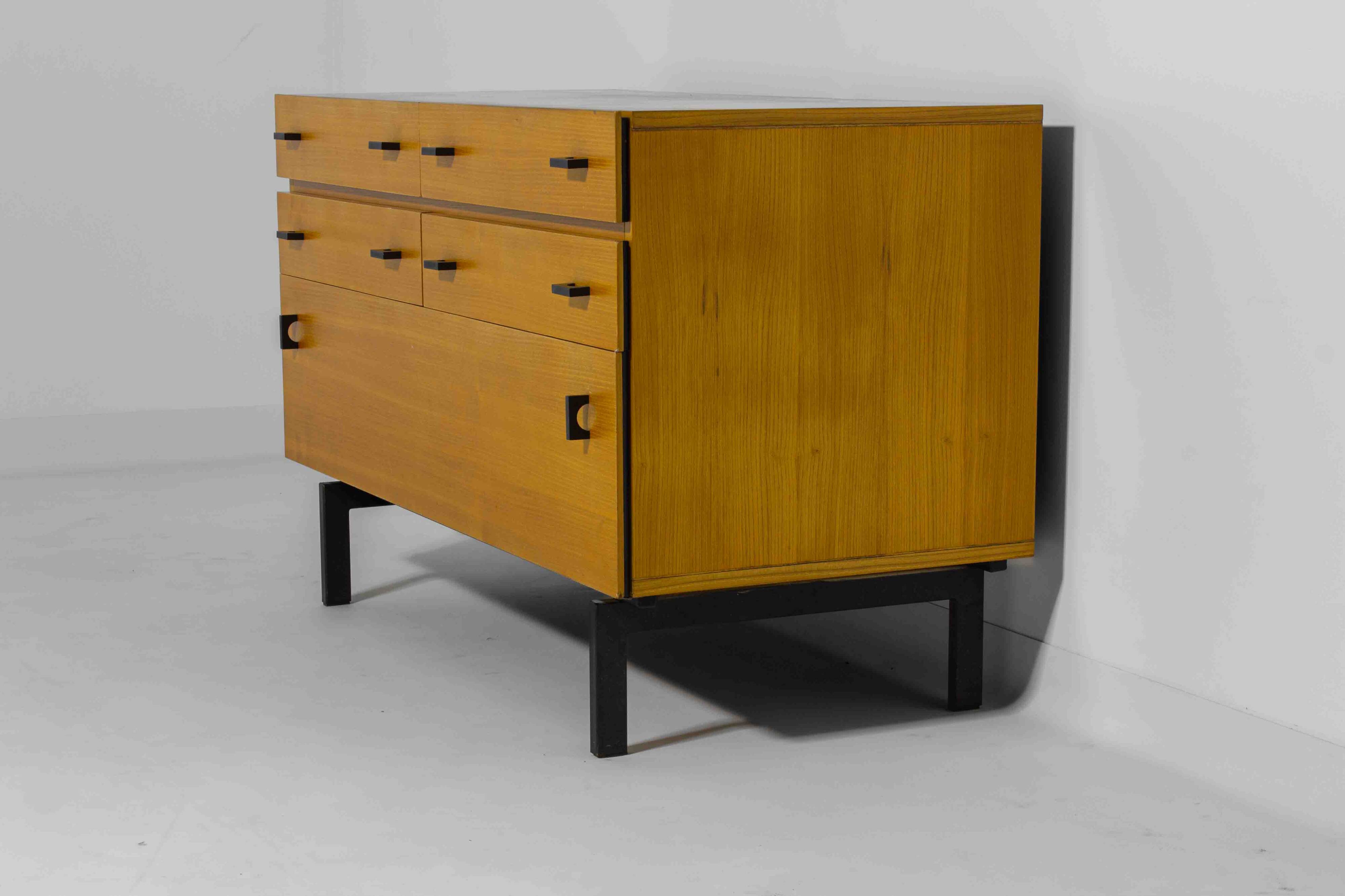 Commode en hêtre par Roger de Winter, Belgique années 1960