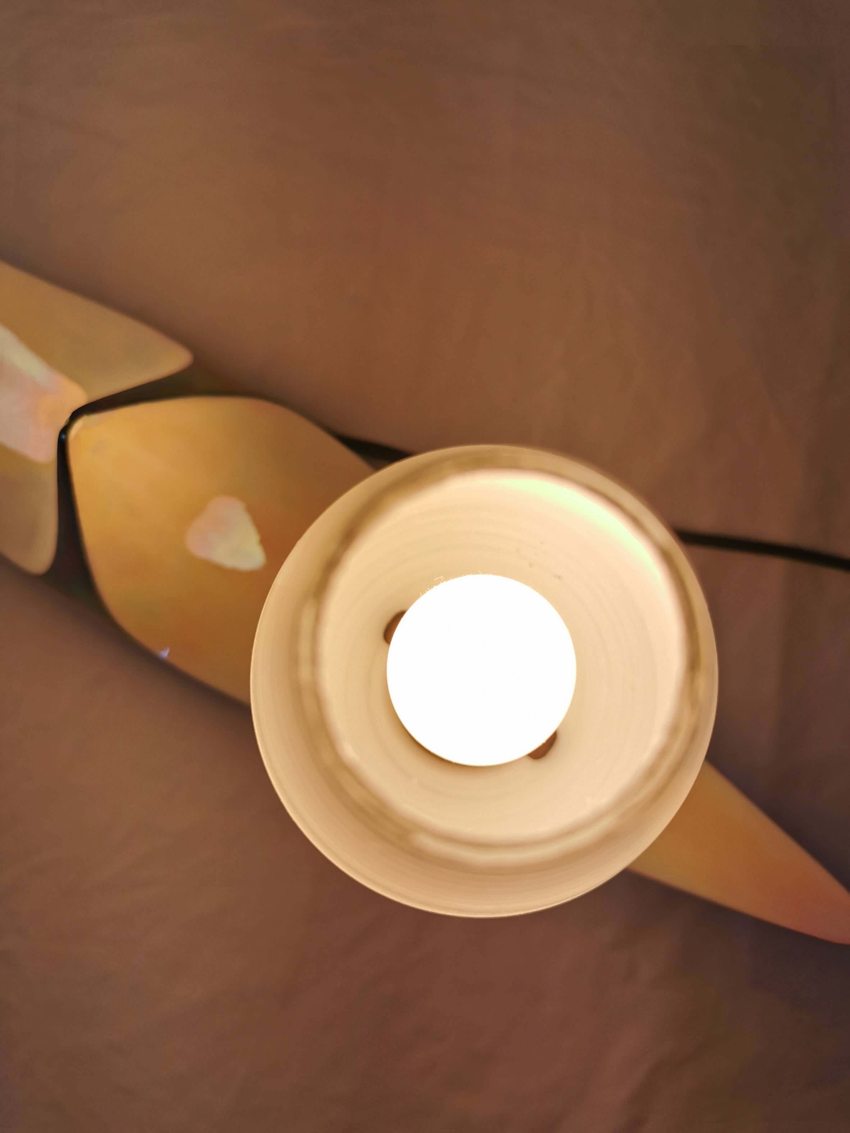 Verceram ceramic lamp, 1950, France.