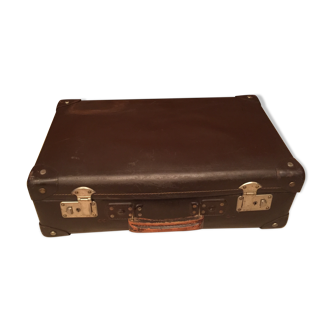 Old vintage 1950 cardboard suitcase