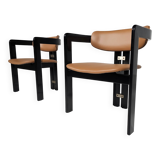 Set of two chairs by Augusto Savini, 1960s.