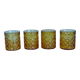 Set of 4 Pernod amber glasses