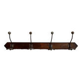 Ancien porte manteau avec patères métal/laiton