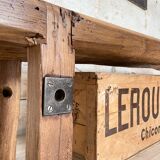 Table basse primitive en bois massif