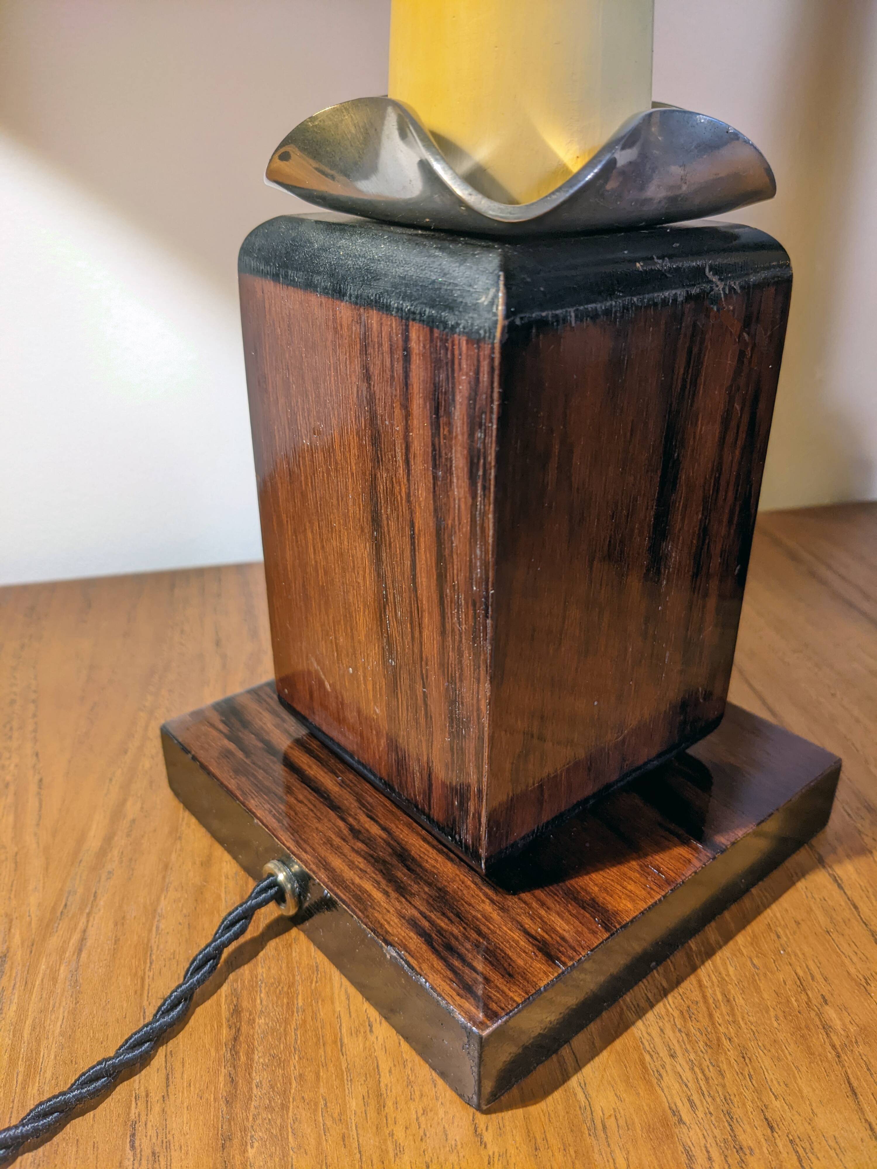 Two Art Deco night lights by Louis Prodhon 1930