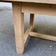 Farmhouse dining table extendable stripped in raw solid oak 180-270cm 1