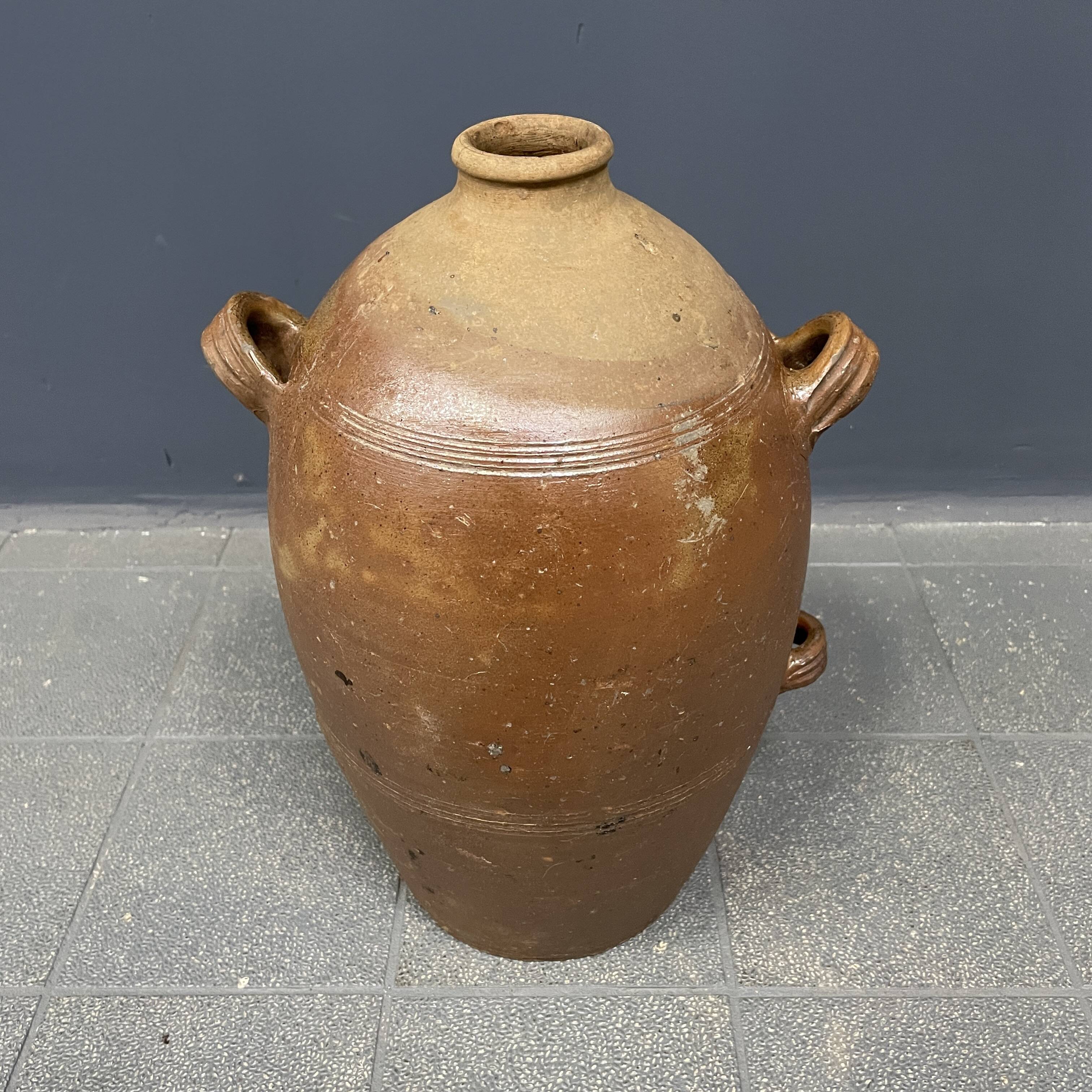 Large antique earthenware jug from Germany 18th century