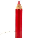 Pierre Sala, lampe de table postmoderne Pencil rouge, Ed. Vilac France années 1980