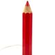 Pierre Sala, postmodern red Pencil table lamp, Ed. Vilac France 1980s
