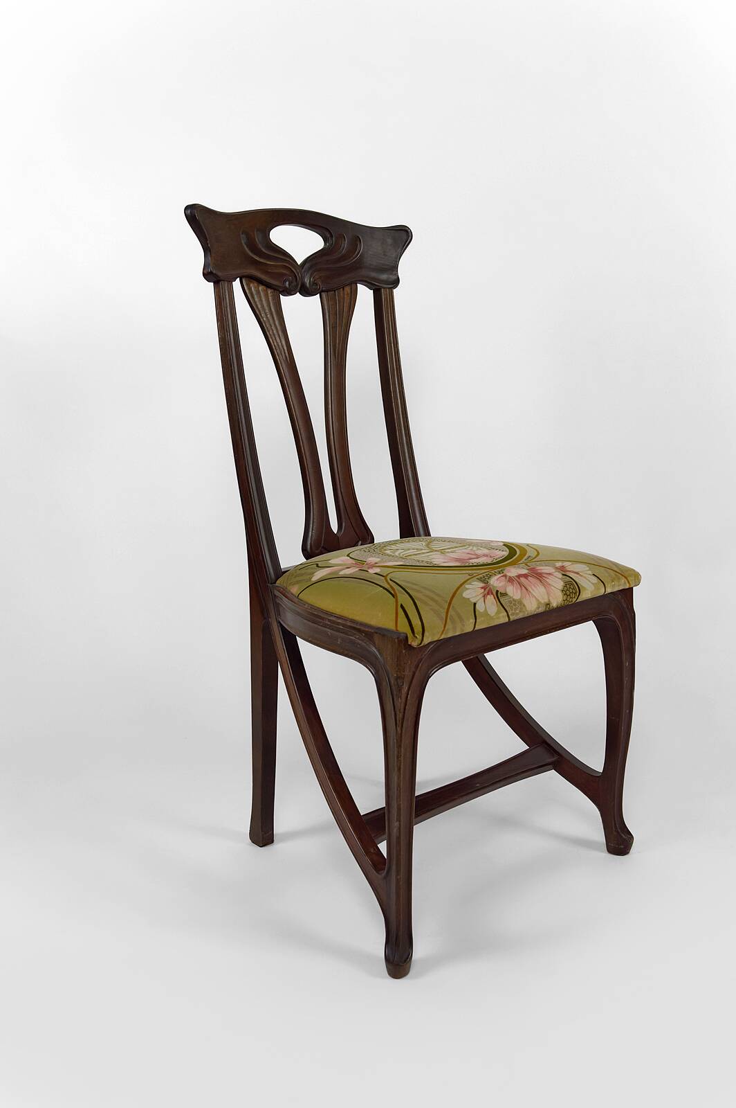 Art Nouveau living room 3 elements, 2 armchairs and 1 chair, France, Circa 1900