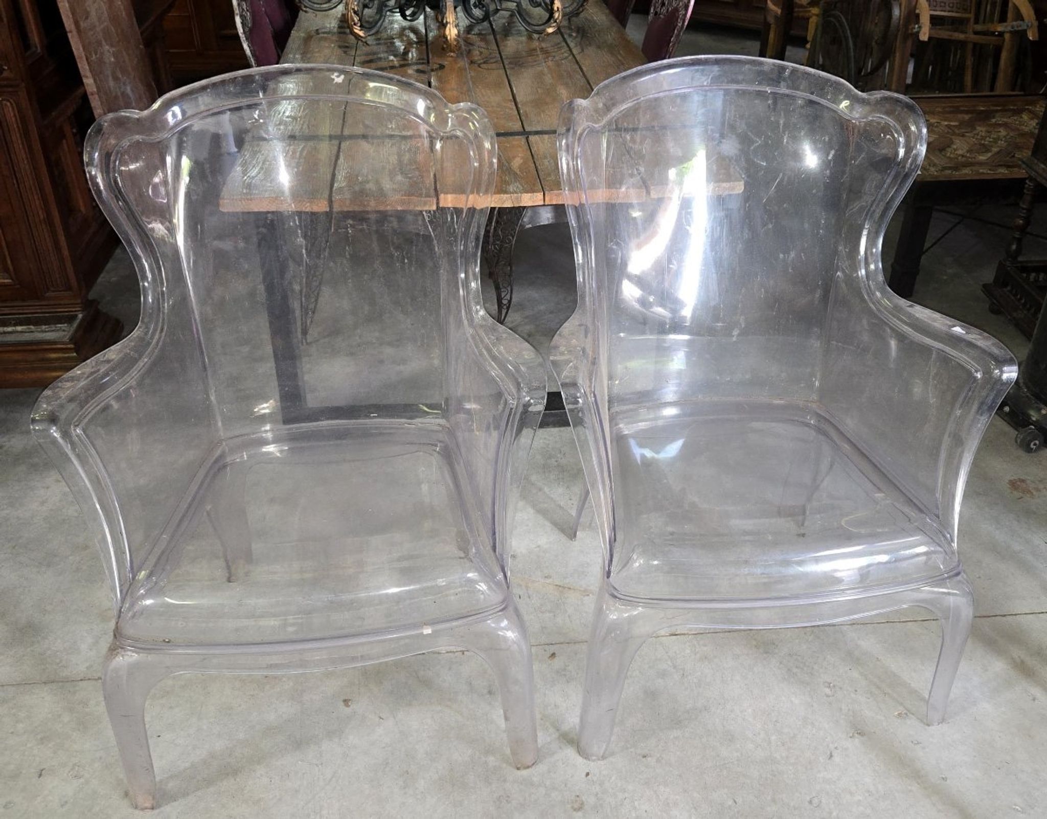 Pair of "Pasha" armchairs after Pedrali