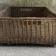 Large wicker basket or rectangular box - vintage 1960s