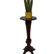 Vintage Plant Stand Side Table Oak Design minimalist