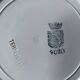 Set of 10 flat plates numbered terre de fer xixème st amand