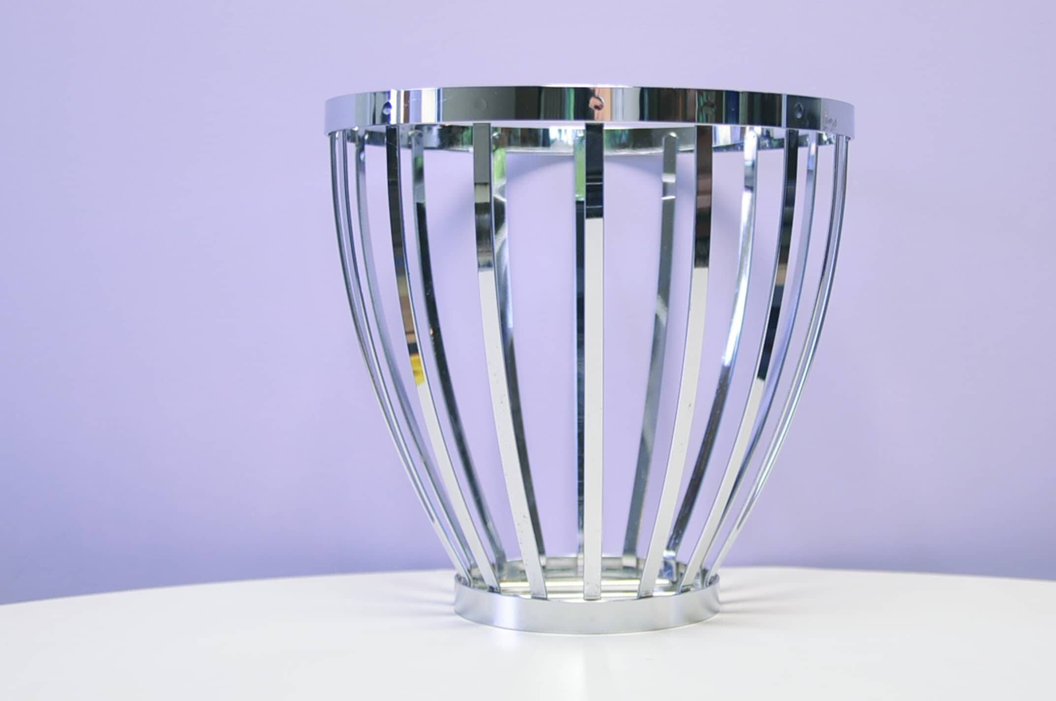 Vintage chrome fruit basket