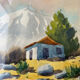 Aquarelle La montagne 1972