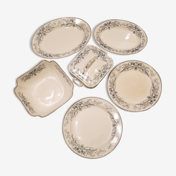 Set of 6 dishes RUBIS Boch brothers