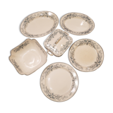Set of 6 dishes RUBIS Boch brothers