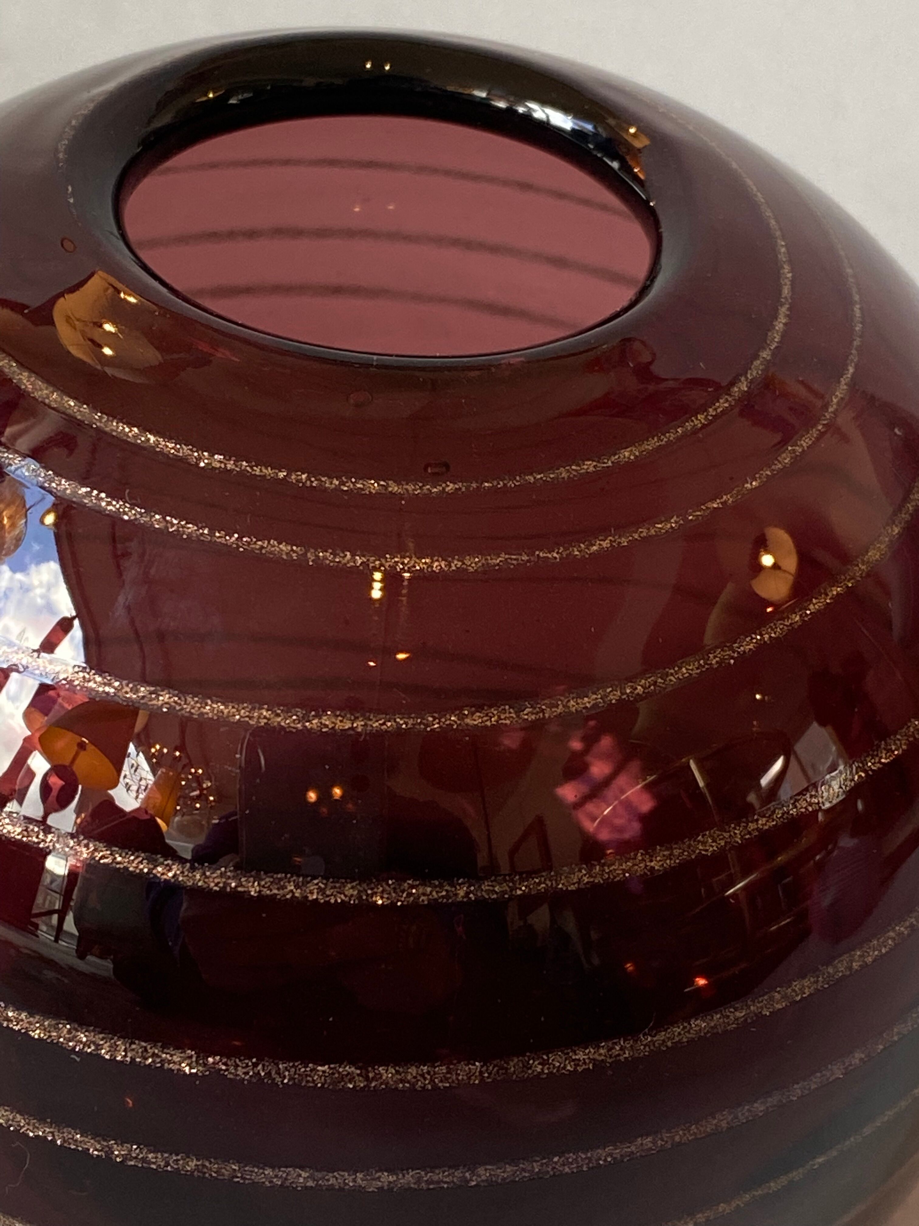 Vase verre Robert Pierini Biot
