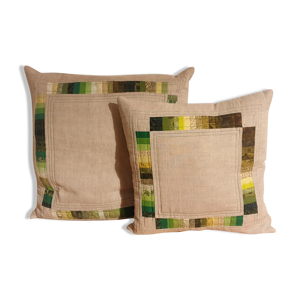 Lot de 2 coussins matelassés